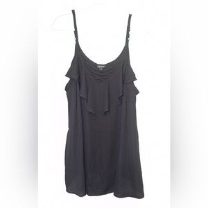 NWOT Torrid Elegant Black Camisole with Ruffles